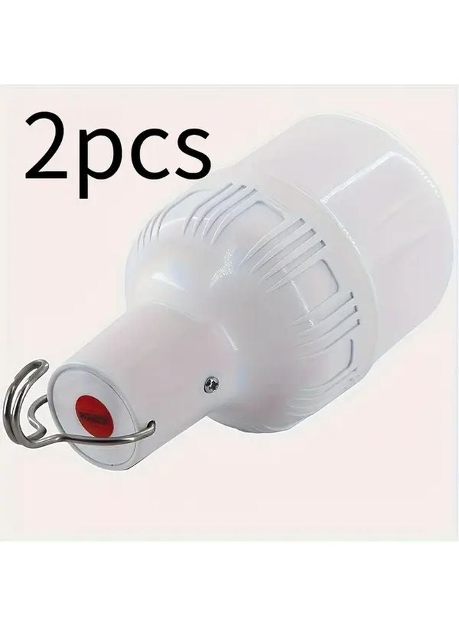 2pcs Portable LED Camping Lanterns USB Rechargeable High Brightness Hanging Tent Light - Image 1