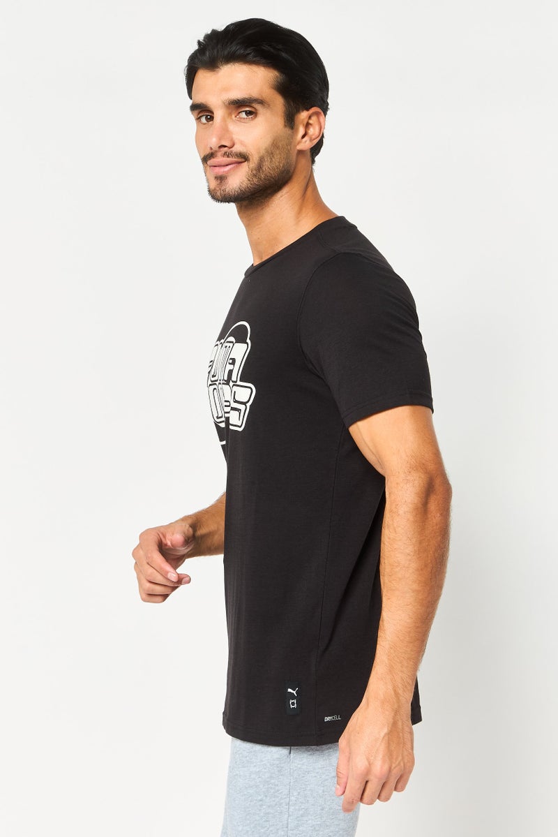 PUMA Men Sportswear Fit Short Sleeve Perimeter Outdoor T-Shirt, Black - Image 2