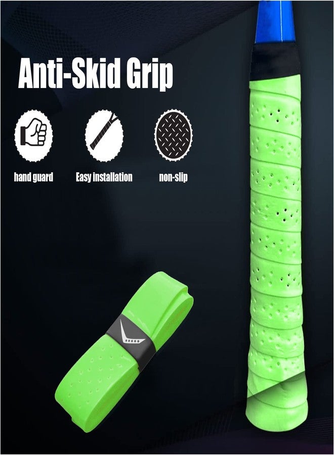 vickytransform Vicky Transform Racket Replacement Grip Anti-Slip Supper Absorbent Self-Adhesive Overgrip Tape Ideal for Tennis/Badminton/Squash (48 Set, Green) - Image 3