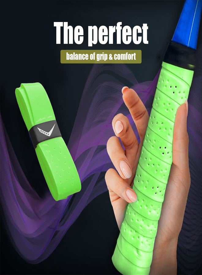 vickytransform Vicky Transform Racket Replacement Grip Anti-Slip Supper Absorbent Self-Adhesive Overgrip Tape Ideal for Tennis/Badminton/Squash (48 Set, Green) - Image 5
