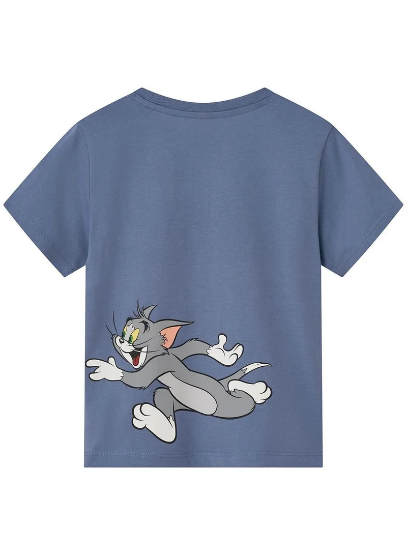 جيوردانو تي شيرت قطن بطبعة شخصيات توم وجيري مطاردة للأطفال