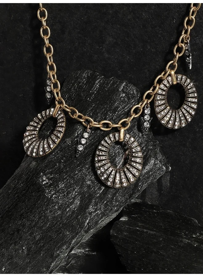 SOHI Designer Statement Stone Artificial Necklace Jewellery