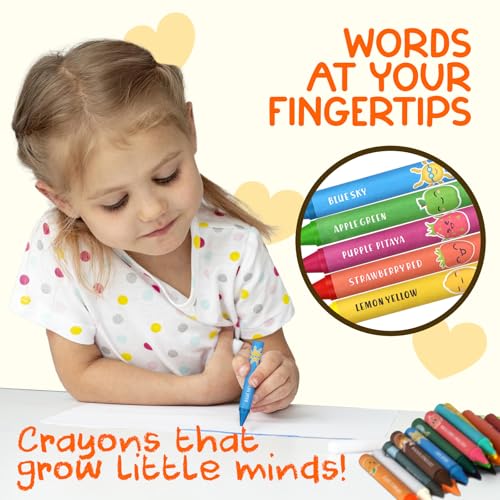 ZENO 18-Color Jumbo Crayons – Non-Toxic and Washable for Toddlers (1-3) & Kids (4-8) – Easy-to-Hold Large Crayons, Perfect for Travel, Art, and Early Childhood Activities - Image 2