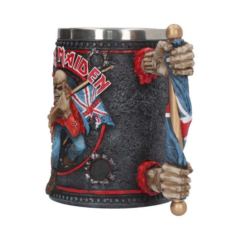 Nemesis Now Metal Band Tankard  Hand-Painted Beer Mug  Removable Stainless Steel Insert  Hard Rock Music Fans Collectible Merch  16Cm - Iron Maiden - Image 5