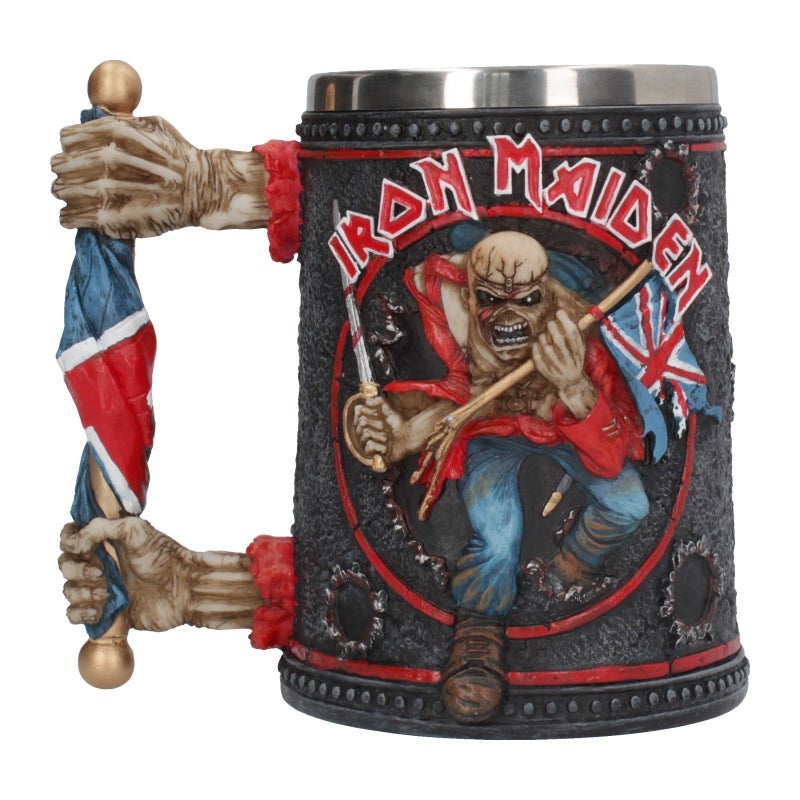 Nemesis Now Metal Band Tankard  Hand-Painted Beer Mug  Removable Stainless Steel Insert  Hard Rock Music Fans Collectible Merch  16Cm - Iron Maiden - Image 1