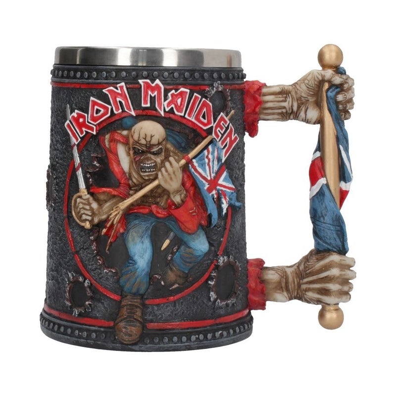 Nemesis Now Metal Band Tankard  Hand-Painted Beer Mug  Removable Stainless Steel Insert  Hard Rock Music Fans Collectible Merch  16Cm - Iron Maiden - Image 4