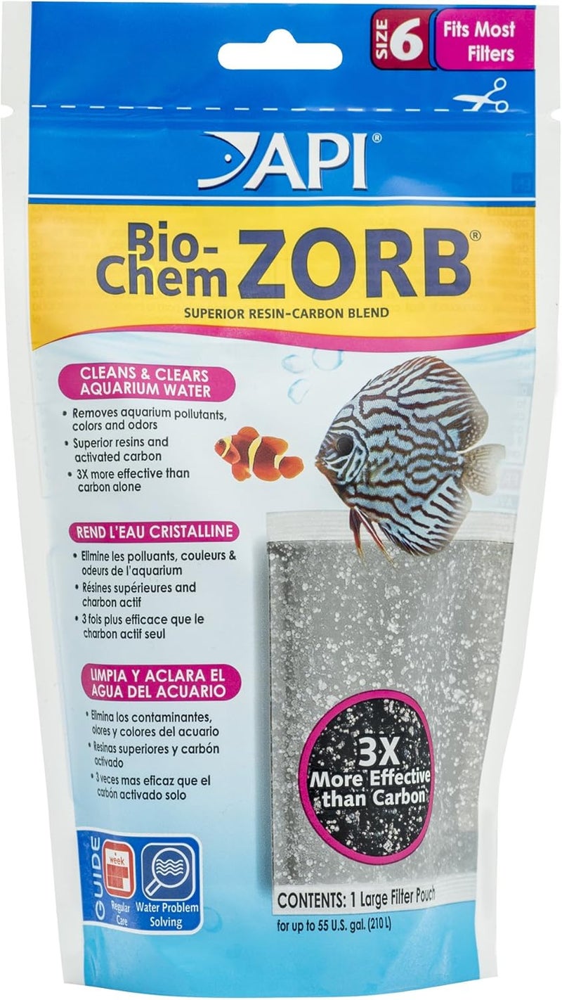 API Bio-Chem Zorb Pouch, Size 6 - Superior Aquarium Filtration Media for Pollutant Removal and Coral Growth - Image 1