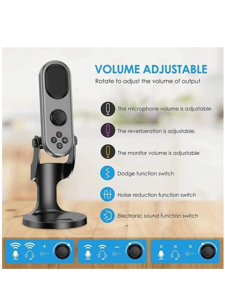 Jmary JMARY MC-PW7 USB DESKTOP CARDIOID NOISE REDUCTION MICROPHONE - Image 4