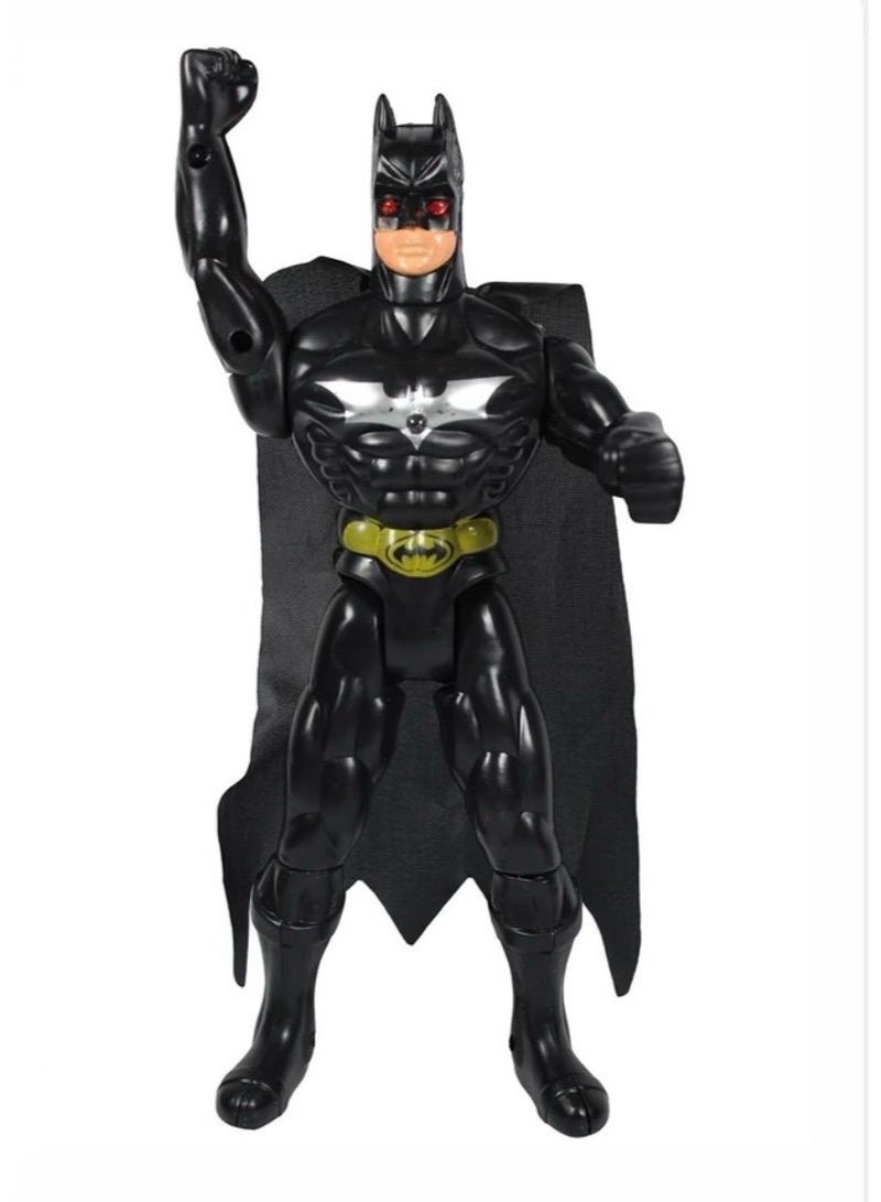 Toyland Kids Superhero Action Figure – Black Costume with Cape - Image 2