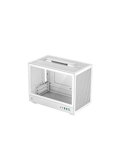 DEEPCOOL CH160 WH Mini-ITX Case with High Airflow Mesh Panels, Supports 172mm CPU Coolers, 305mm GPUs, and Multiple PSU Options for Compact PC Builds  - Image 1