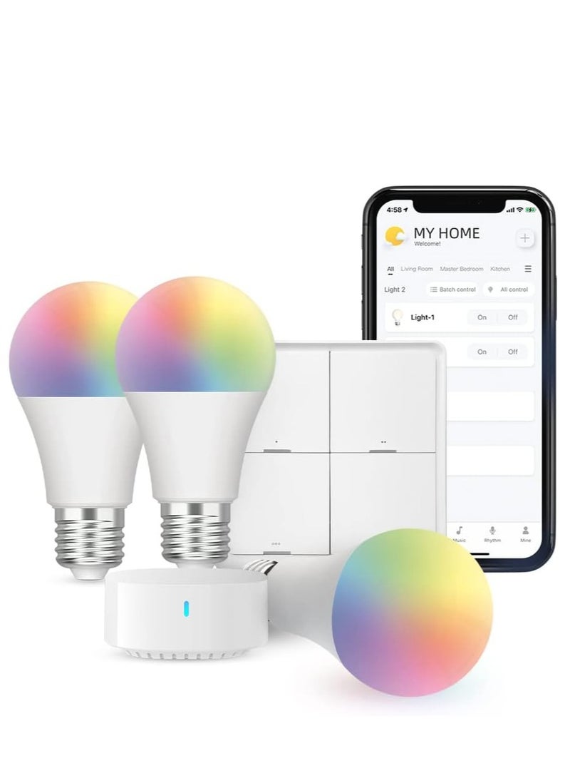 برودلينك مجموعة بدء تشغيل BroadLink - محور صغير - مفتاح المشهد - مصباح ذكي - E27 - Image 1