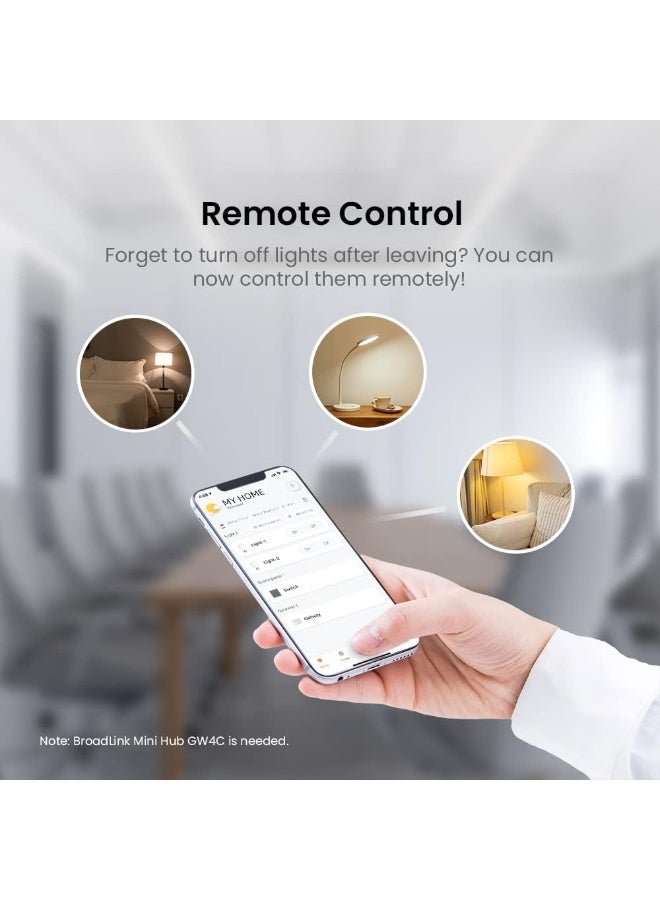 برودلينك مجموعة بدء تشغيل BroadLink - محور صغير - مفتاح المشهد - مصباح ذكي - E27 - Image 4
