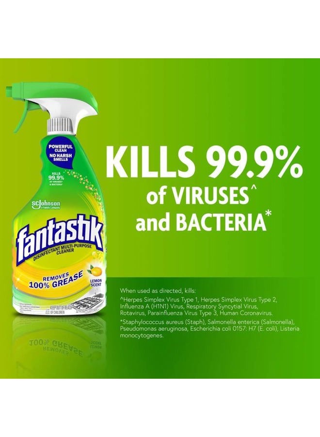 Fantastik All-Purpose Cleaner Trigger, Lemon Scent, 32 fl oz - Image 2