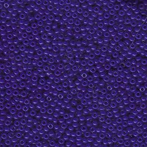 Miyuki Cobalt Blue Opaque Miyuki Japanese round rocailles glass seed beads 11/0 Approximately 24 gram 5 inch tube - Image 1