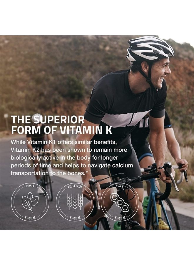 Bronson فيتامين ك2 في صورة ميناكينون MK-7 100 ميكروجرام غير معدل وراثيًا، 250 كبسولة - Image 4
