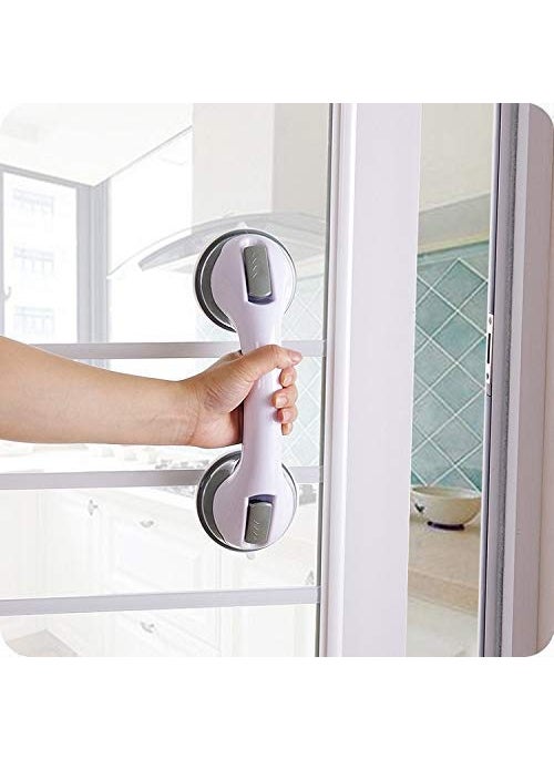 Prajin Prajin Strong Vacuum Suction Cup Handle Anti Slip Support Helping GRAP Bar for Elderly and Kids Safety Shower Bathroom Toilet Helping Handle  - Image 5
