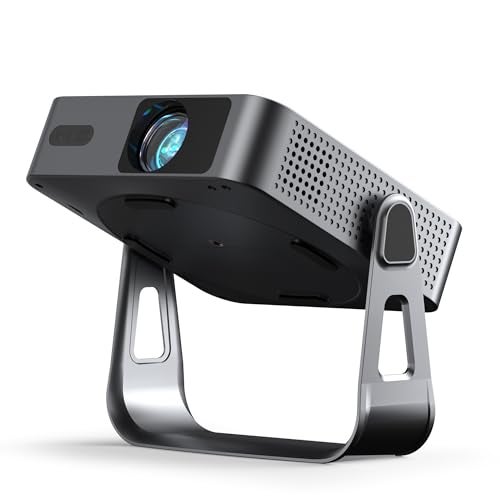VOPLLS [Officially-Licensed APP & Ultra-Thin] Smart Mini Projector with WiFi 6 and Bluetooth, VOPLLS Auto Focus & Keystone 1080P Full HD Portable Projector for Bedroom/Outdoor/Phone/iOS/Android - Image 1