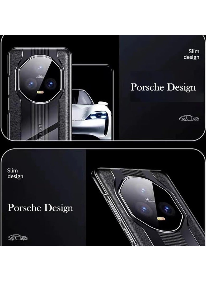 حافظة لجهاز Honor Magic 6 Pro (2024)، بتصميم رياضي على طراز سيارات السباق، حالة حماية هاتف مطلية بالكهرباء مع حماية شاملة للعدسة، غطاء خلفي صلب مقاوم للسقوط. - Image 5
