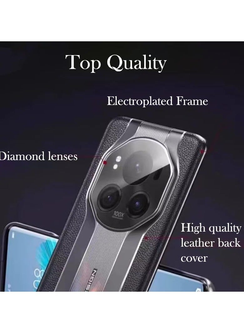 حافظة لجهاز Honor Magic 6 Pro (2024)، بتصميم رياضي على طراز سيارات السباق، حالة حماية هاتف مطلية بالكهرباء مع حماية شاملة للعدسة، غطاء خلفي صلب مقاوم للسقوط. - Image 4