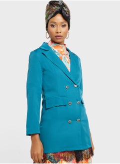 Khizana Double Breasted Lapel Blazer  - Image 1