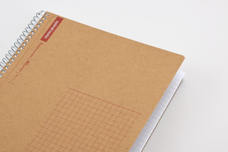 Maruman SPIRAL NOTE BASIC 6.26 x 8.31 inches (A5), 5mm dot grid, 80 Sheets (N007ES),White - Image 5