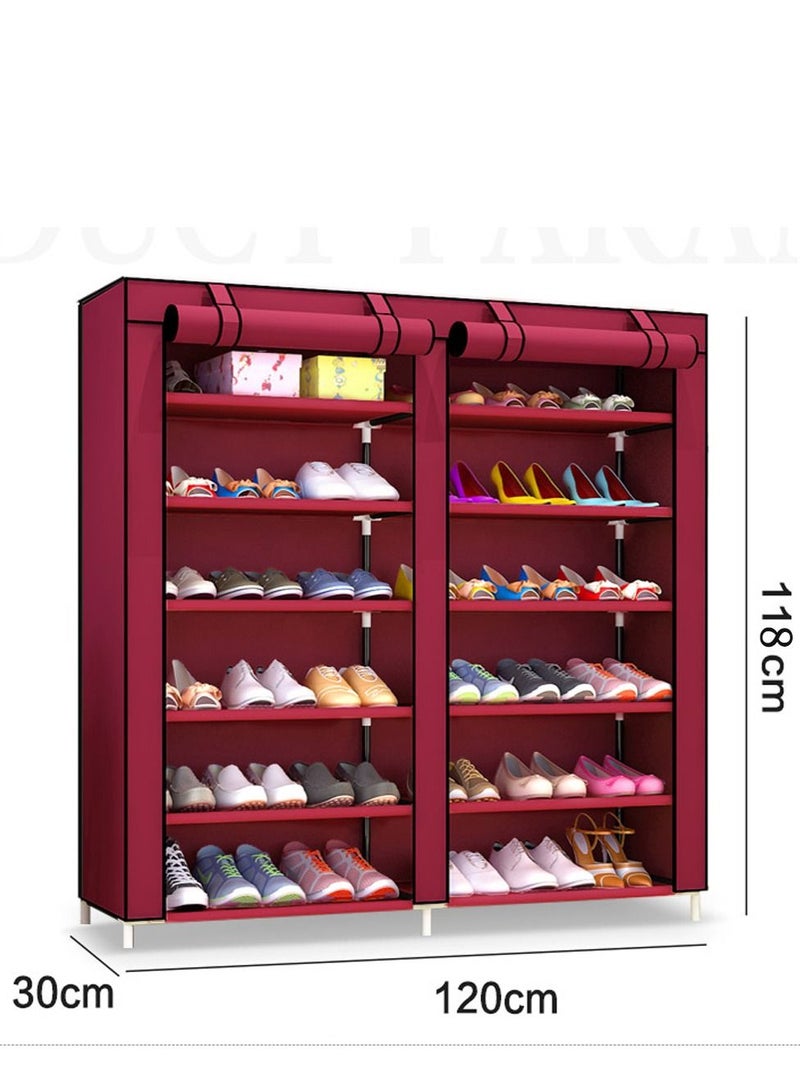 شاربدو رف أحذية 12 طبقة مقاس 120x118x30 سنتيمتر - Image 2