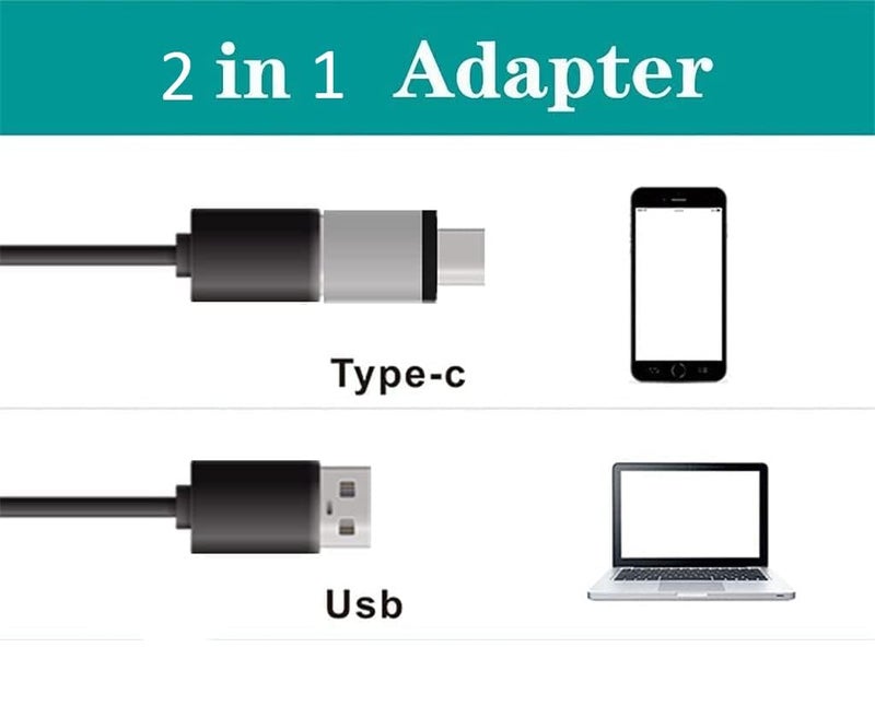 ETZIN ميكروسكوب رقمي محمول 1600X زووم 8 LED مع حامل - Image 4