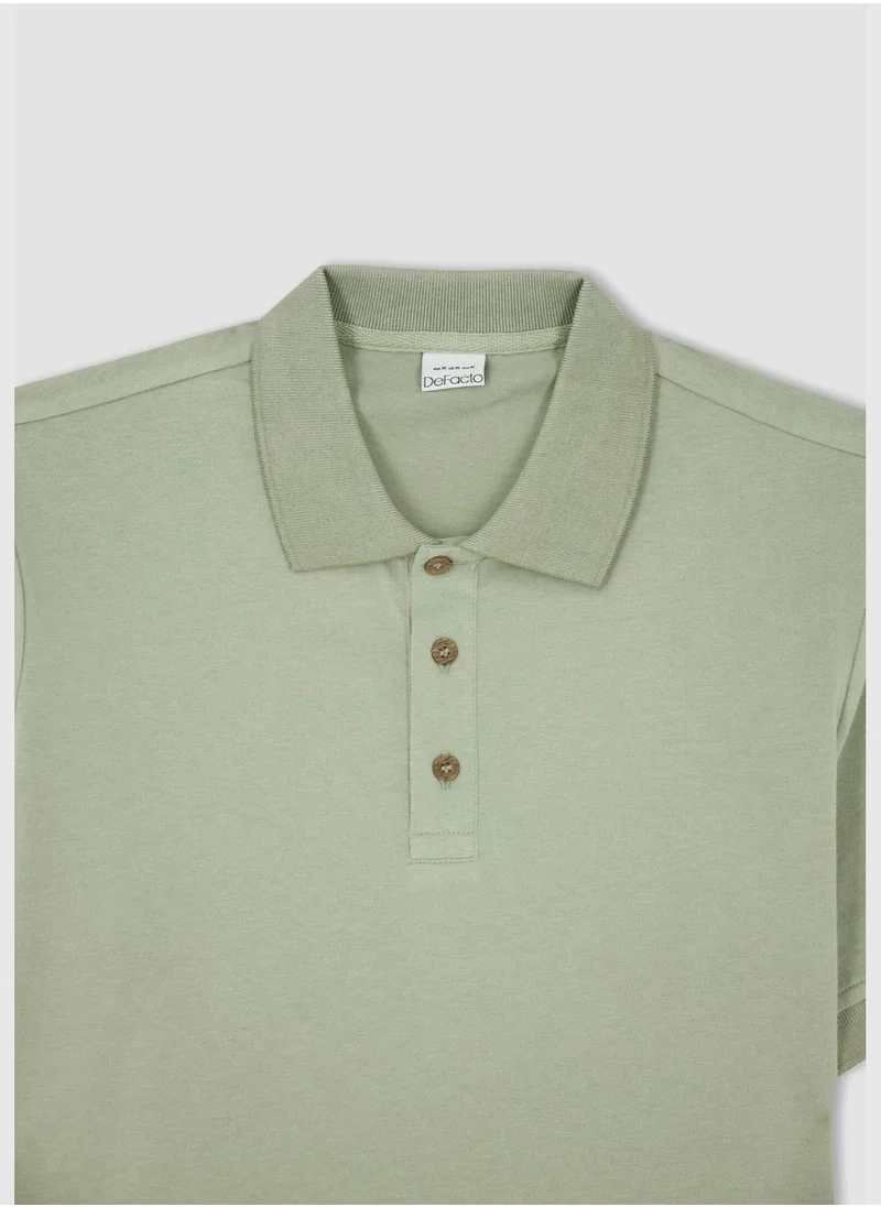 ديفاكتو Man Regular Fit Polo T-Shirt