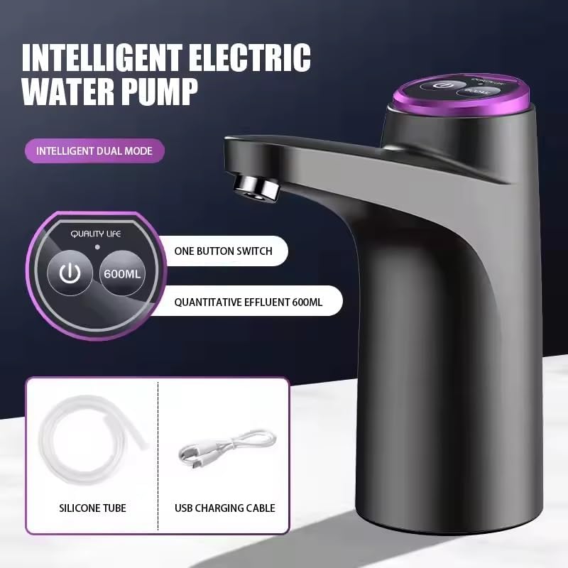 PONDI USB Rechargeable Water Dispenser Without Detachable Base for 5 Gallon Bottles - Portable Dispenser with 1200mAh Battery - Smart and Automatic - Ideal for Home, Office, and Outdoor Use (Smart White) - Image 5
