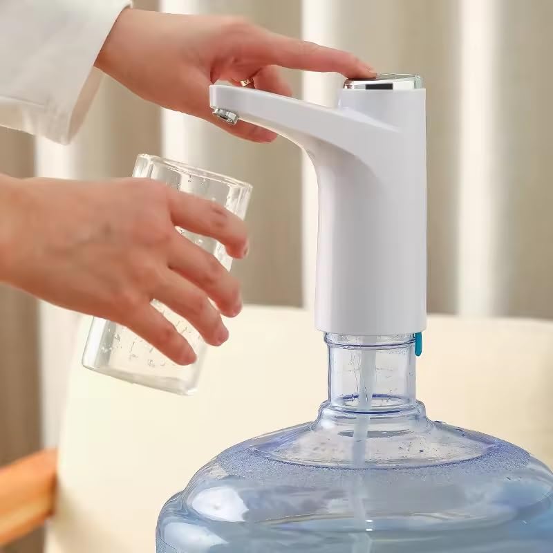 PONDI USB Rechargeable Water Dispenser Without Detachable Base for 5 Gallon Bottles - Portable Dispenser with 1200mAh Battery - Smart and Automatic - Ideal for Home, Office, and Outdoor Use (Smart White) - Image 2