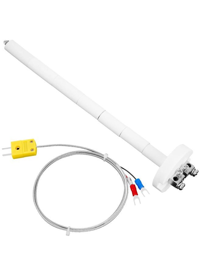 Lioaeust K-Type Thermocouple Block Ceramic Kiln Insulator Kiln Probe Measuring Temperature 32 to 2372 °F(0 to 1300 °C) 3.3 FT Wire Extension F/C 11G High Tool - Image 1