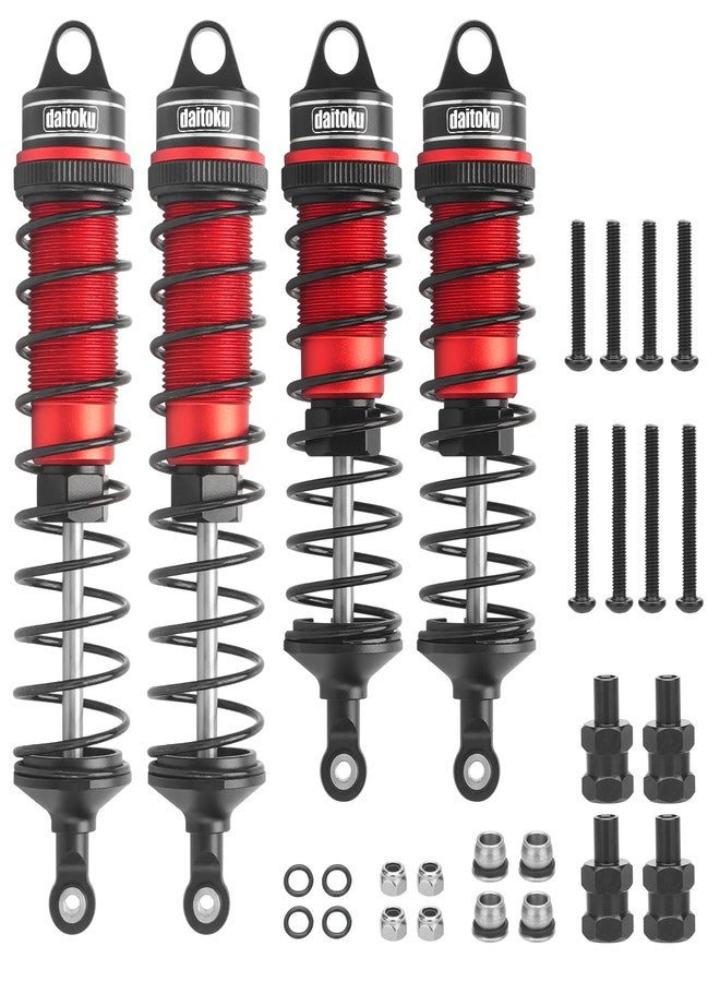 daitoku RC Car Shock, daitoku Shock Absorber Front & Rear for 1/8 Arrma Typhoon 6S Redcat FS/ZD Racing Buggy Truggy - Red - Image 1