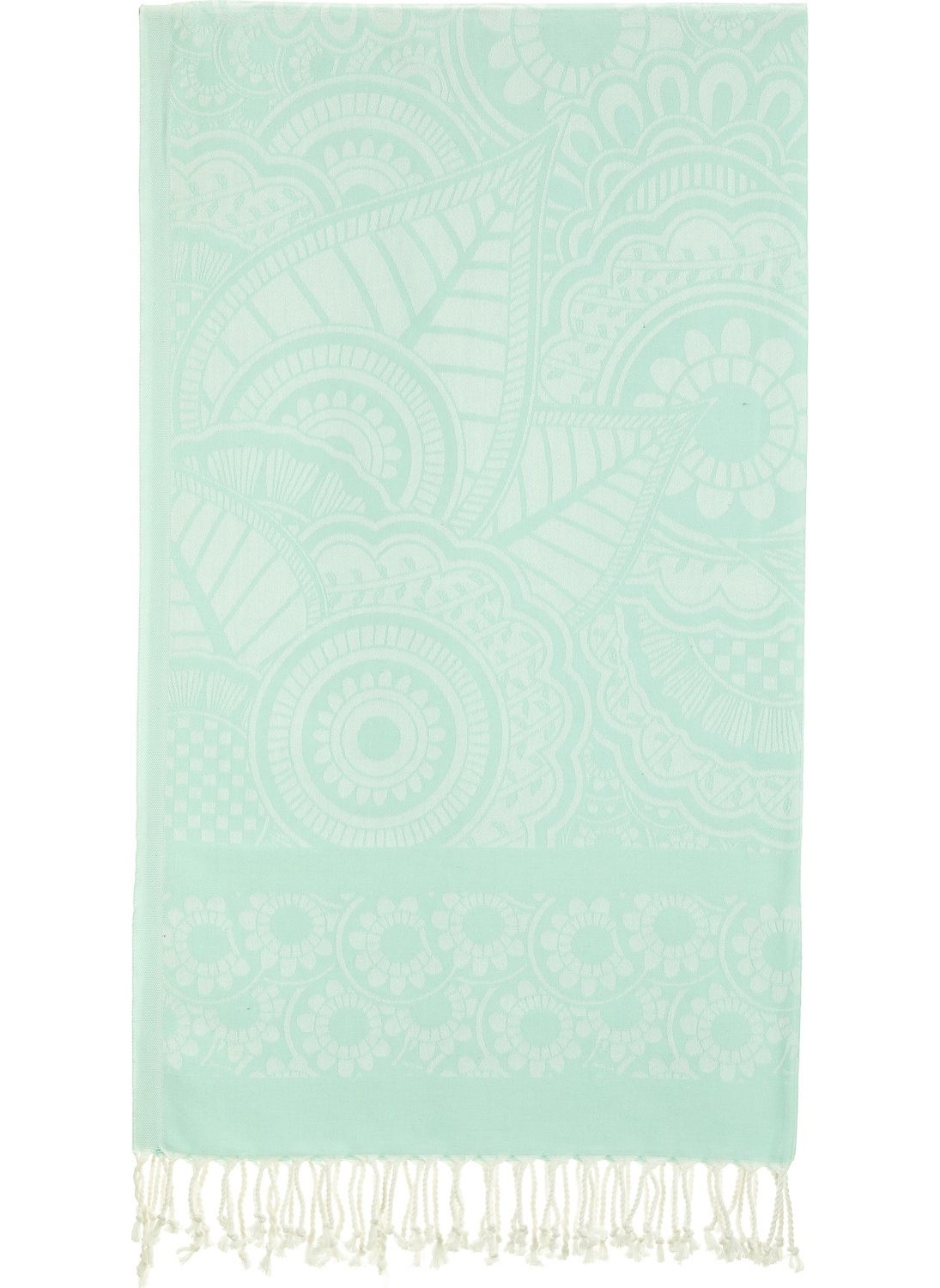 Rosa Bianca Mint Mandala Jacquard Cotton Loincloth 