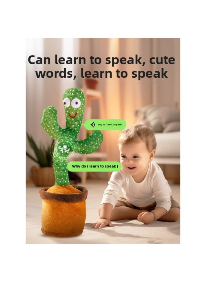 Generic - Dancing Cactus Toys Can Learn To Talk Baby Baby Children 0 A 1 Year Old Enchanting Flower Repetition Recording Doll-Color:[remote Control Bluetooth Model] Cactus 1099 Songs + Learning To Speak + Recording + Luminous Dancing-Height:[collect And Purchase, Priority Delivery] - Image 1