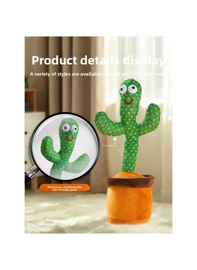 Generic - Dancing Cactus Toys Can Learn To Talk Baby Baby Children 0 A 1 Year Old Enchanting Flower Repetition Recording Doll-Color:[remote Control Bluetooth Model] Cactus 1099 Songs + Learning To Speak + Recording + Luminous Dancing-Height:[collect And Purchase, Priority Delivery] - Image 1
