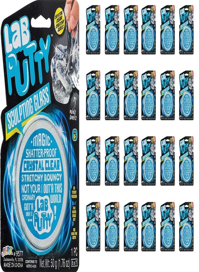 جا-رو معجون سلايم شفاف من جا-رو، مع علبة معدنية (١٢ وحدة)، مُحسِّن حسي للأطفال. هدايا حفلات سلايم غير لاصقة للأطفال. ألعاب لتخفيف التوتر والتحكم في الغضب. ٩٥٧٧-١٢ قطعة - Image 1