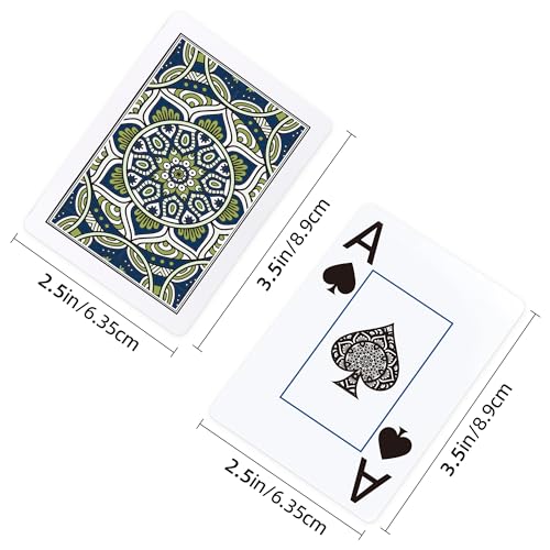 Metsyth Playing CardsPlastic Playing Cards Waterproof Poker Size CardJumbo Large Print Playing Card for Adults and Seniors6 Decks of Cards BulkUse for Party and Game 6 Pack Blue - Image 5