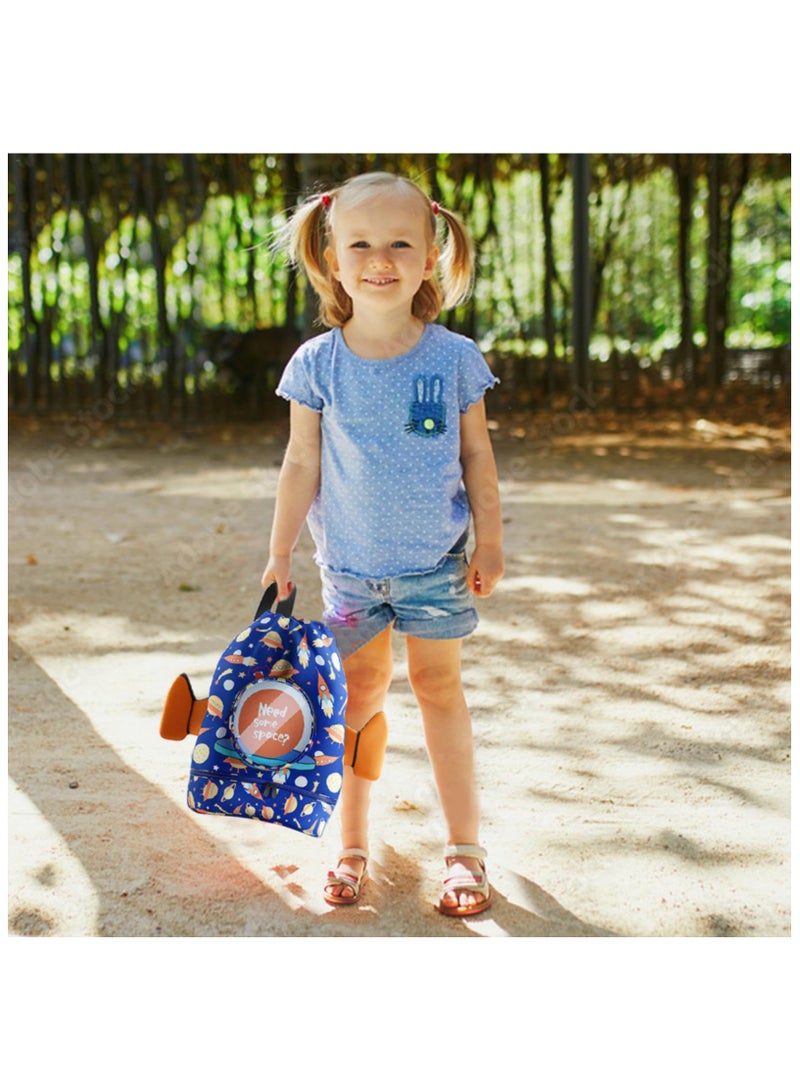 SOLARAE Swimming Backpack for Kids, Kids Beach Backpack, Drawstring Swimming Backpack for Kids, Wet and Dry Separation Swim Bag for Kids with Shoe Compartment, for Swimming Beach Sports Travel School - Image 2