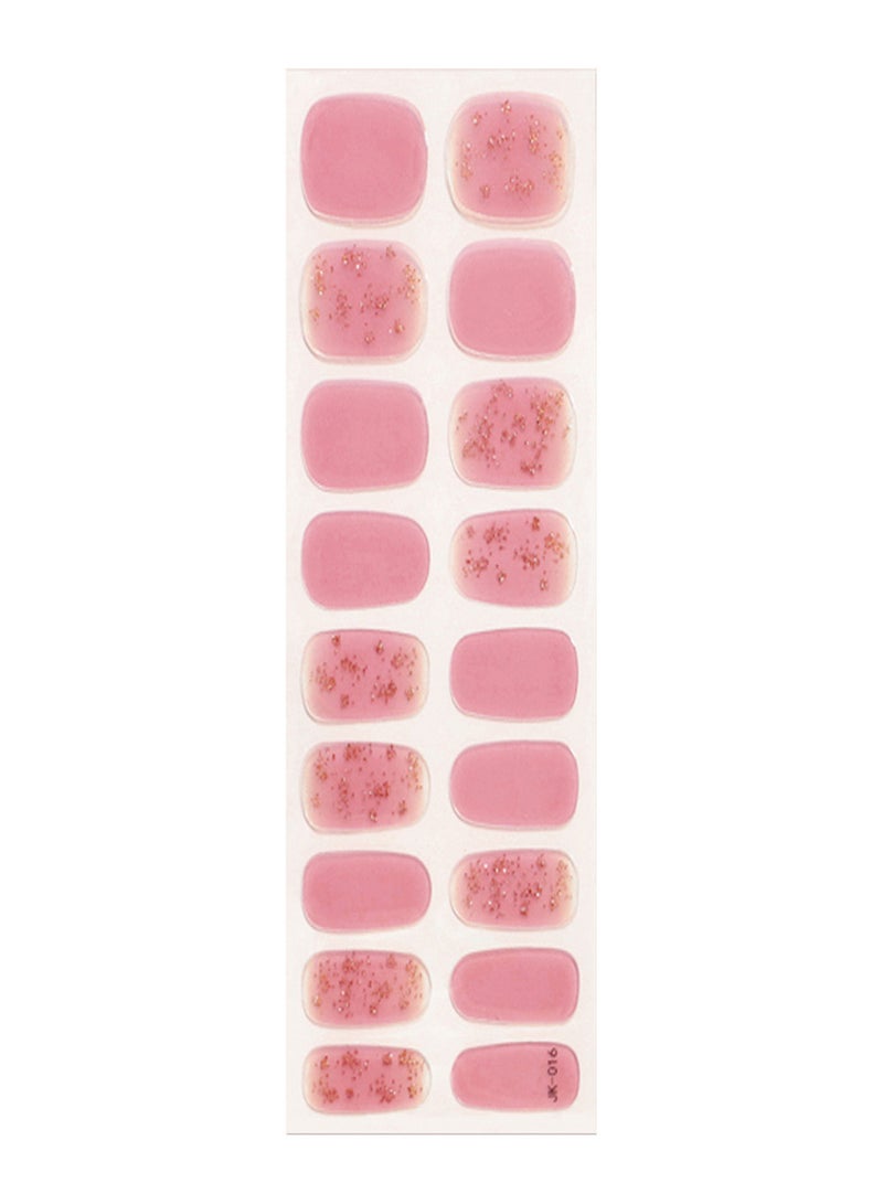 Gel Nail Stickers Self-Adhesive Nail Art Stickers Nail Decals DIY Nail Decoration Nail Tip Sticker for Women Girls - Image 1