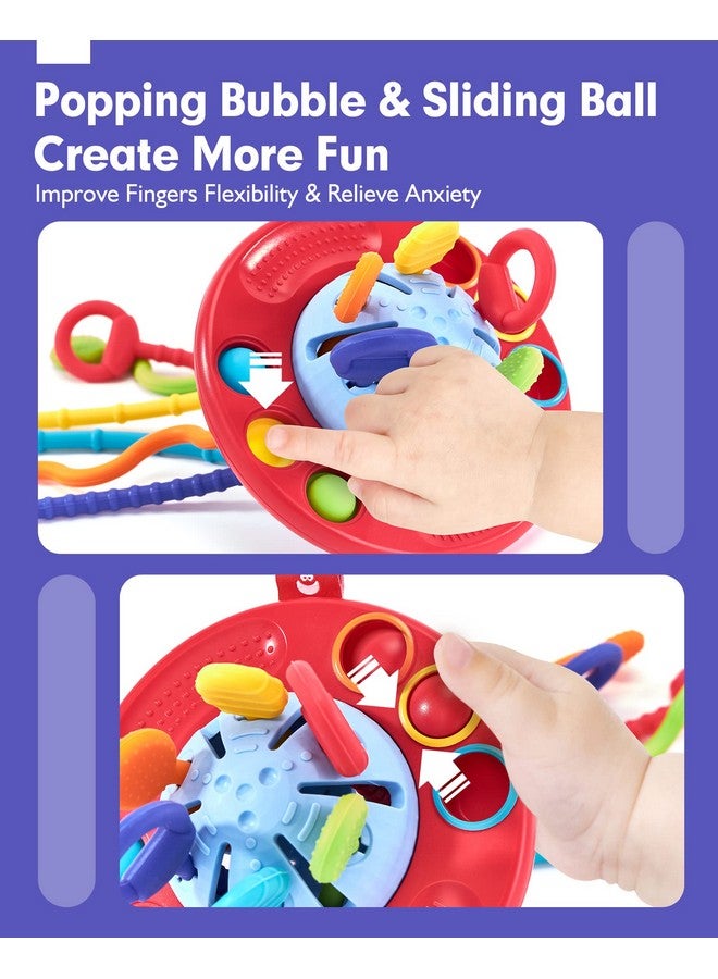 hahaland hahaland Silicone Pull String Toy - Montessori Toys for 1 Year Old Boy, Toddler Fidget Sensory Airplane Travel Toys for Toddlers 1-3 - Toddler Stocking Stuffers One Year Old Boy Birthday Gift - Image 4