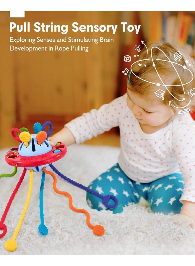 hahaland hahaland Silicone Pull String Toy - Montessori Toys for 1 Year Old Boy, Toddler Fidget Sensory Airplane Travel Toys for Toddlers 1-3 - Toddler Stocking Stuffers One Year Old Boy Birthday Gift - Image 2