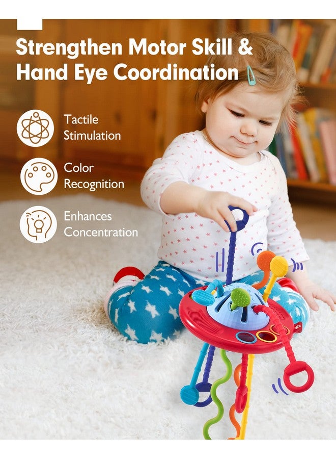 hahaland hahaland Silicone Pull String Toy - Montessori Toys for 1 Year Old Boy, Toddler Fidget Sensory Airplane Travel Toys for Toddlers 1-3 - Toddler Stocking Stuffers One Year Old Boy Birthday Gift - Image 5
