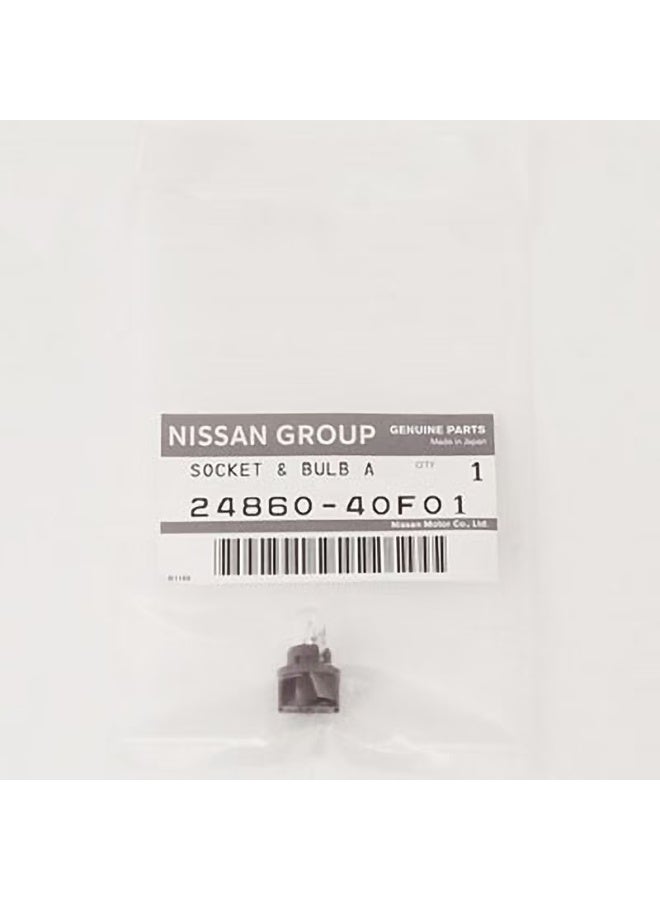 نيسان لمبة لوحة العدادات الأصلية نيسان 24860-40F01 مع القاعدة – لمبة مؤشر الطبلون (قطعة أصلية OEM) - Image 1