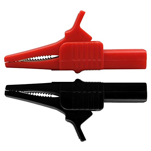 CentIoT - 2PCS 55MM Full Insulated Protective nickel coated Alligator Crocodile clip - for Multimeters Electronic Diagnostic tool - 1000V 32A 20MM Jaw Opening - Image 4