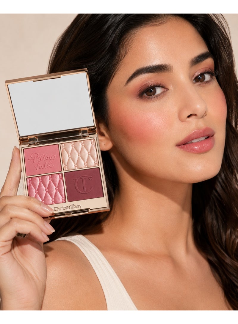 Charlotte Tilbury Charlotte Tilbury Pillow Talk Beautifying Face Palette Medium Deep – Glow Blush & Highlighter Palette 4x3.8g - Image 3