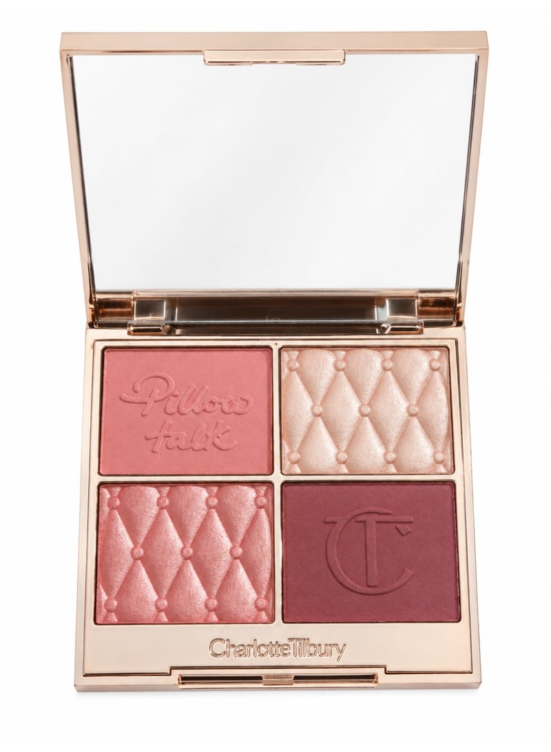 Charlotte Tilbury Charlotte Tilbury Pillow Talk Beautifying Face Palette Medium Deep – Glow Blush & Highlighter Palette 4x3.8g - Image 1