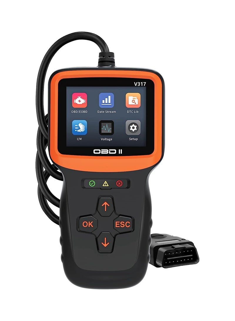 Generic OBD2 Scanner Diagnostic Tool Vehicle Check Engine Code Readers With Reset And I Or M Readiness And More Car OBDII Or EOBD Diagnostic Scan Tool for All Vehicles After 1996  - Image 1