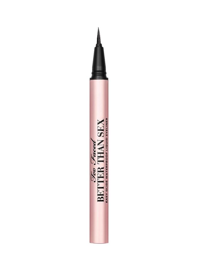 Better Than S** Easy Glide Waterproof Liquid Eyeliner Black