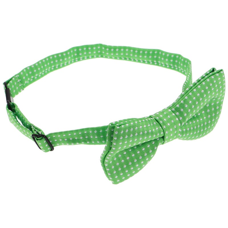 Green Polka Dot Pre Tied Bow Tie For Boys Formal Party Accessory - Image 2