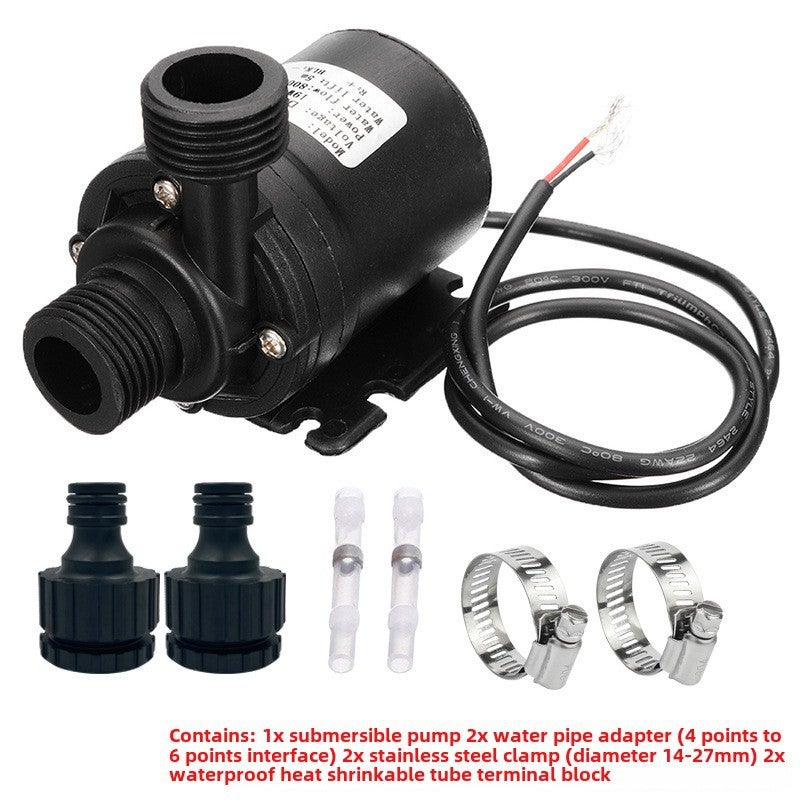 Generic Ceramic Core DC Brushless Mini Submersible Pump Black [bare wire]] 
